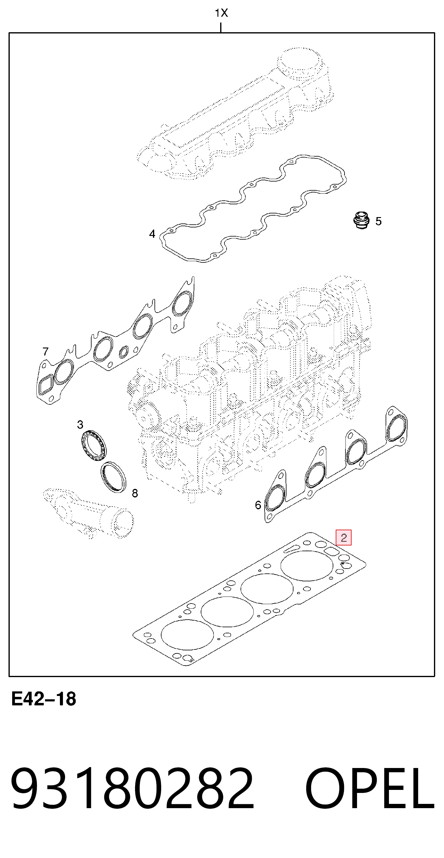 Прокладка ГБЦ General Motors 5607864 цена, от 18.24 USD