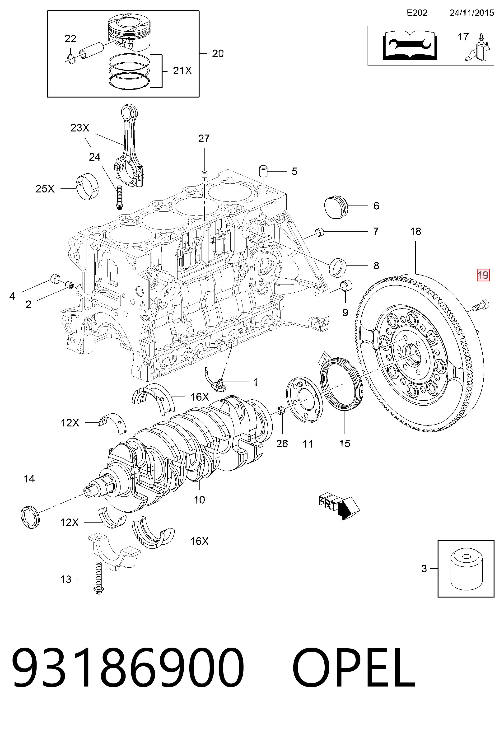 Болт крепления маховика General Motors 616960 цена, от 24.20 USD