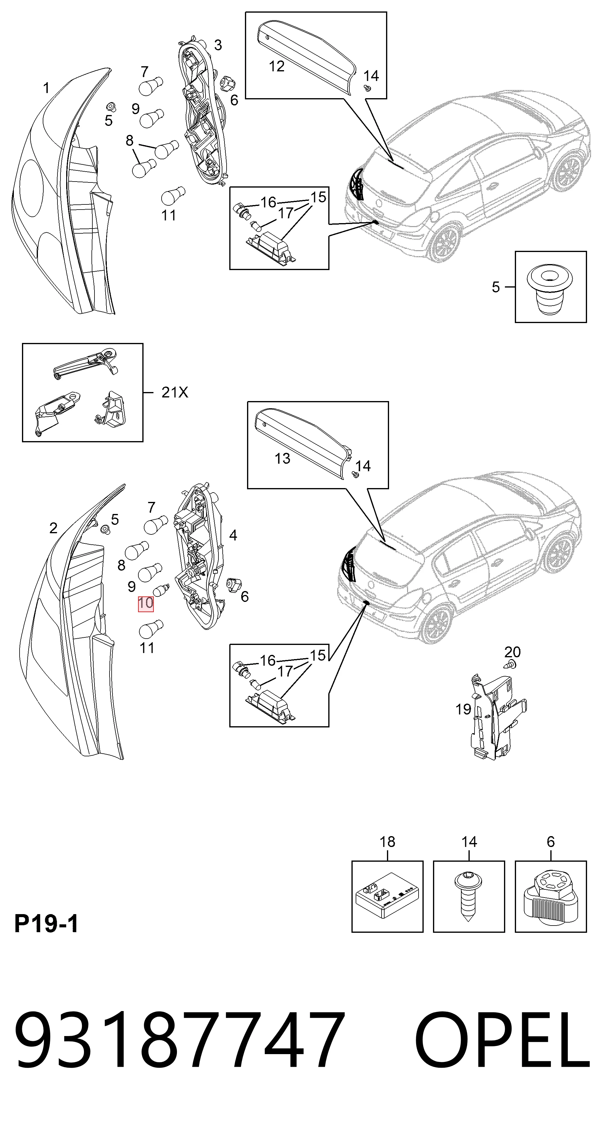 Купить 2098546 General Motors Лампочка