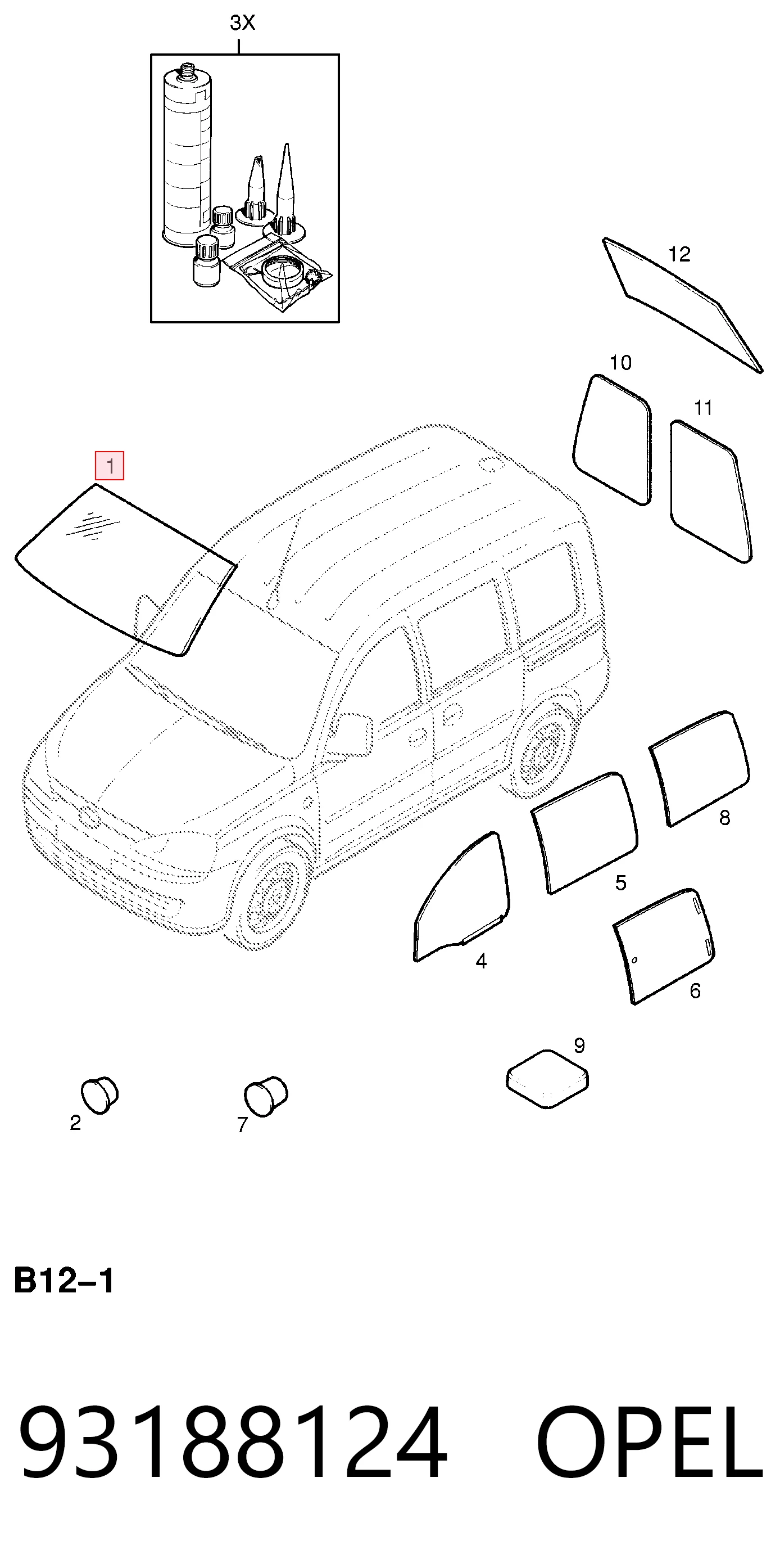 AB28691A Pilkington Автостекло