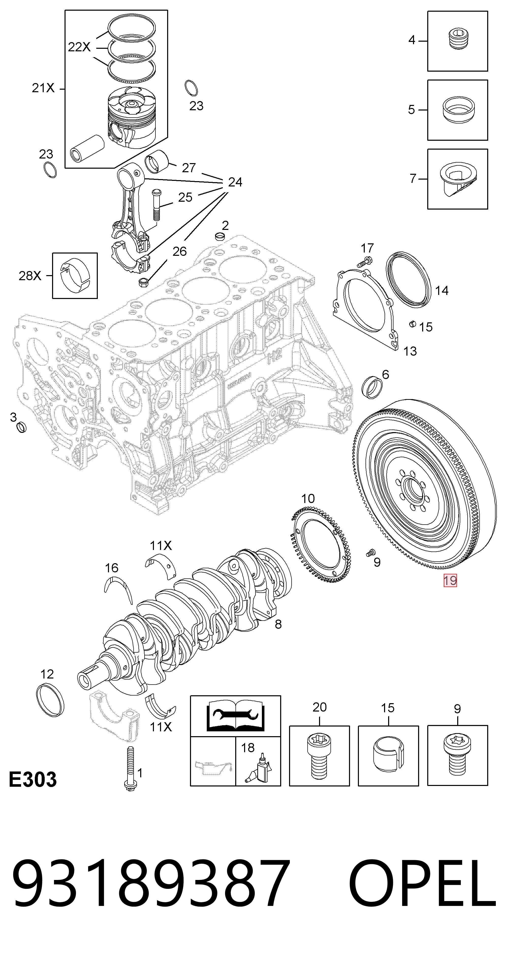 Купить 55578094 Peugeot/Citroen Маховик с зубчатым ободом