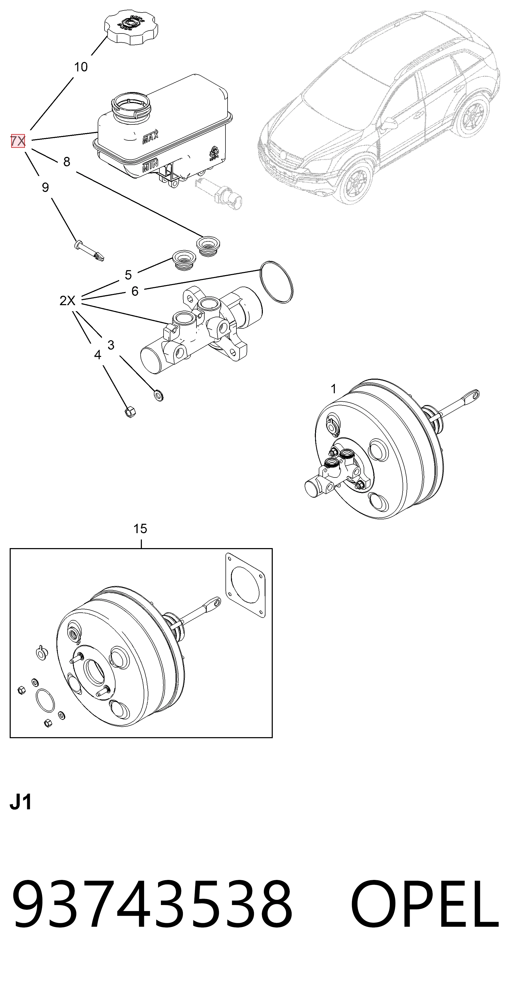 Бачок ГТЦ Chevrolet Captiva I внедорожник (C100) (2006 - 2010) цена, от 31.92 USD