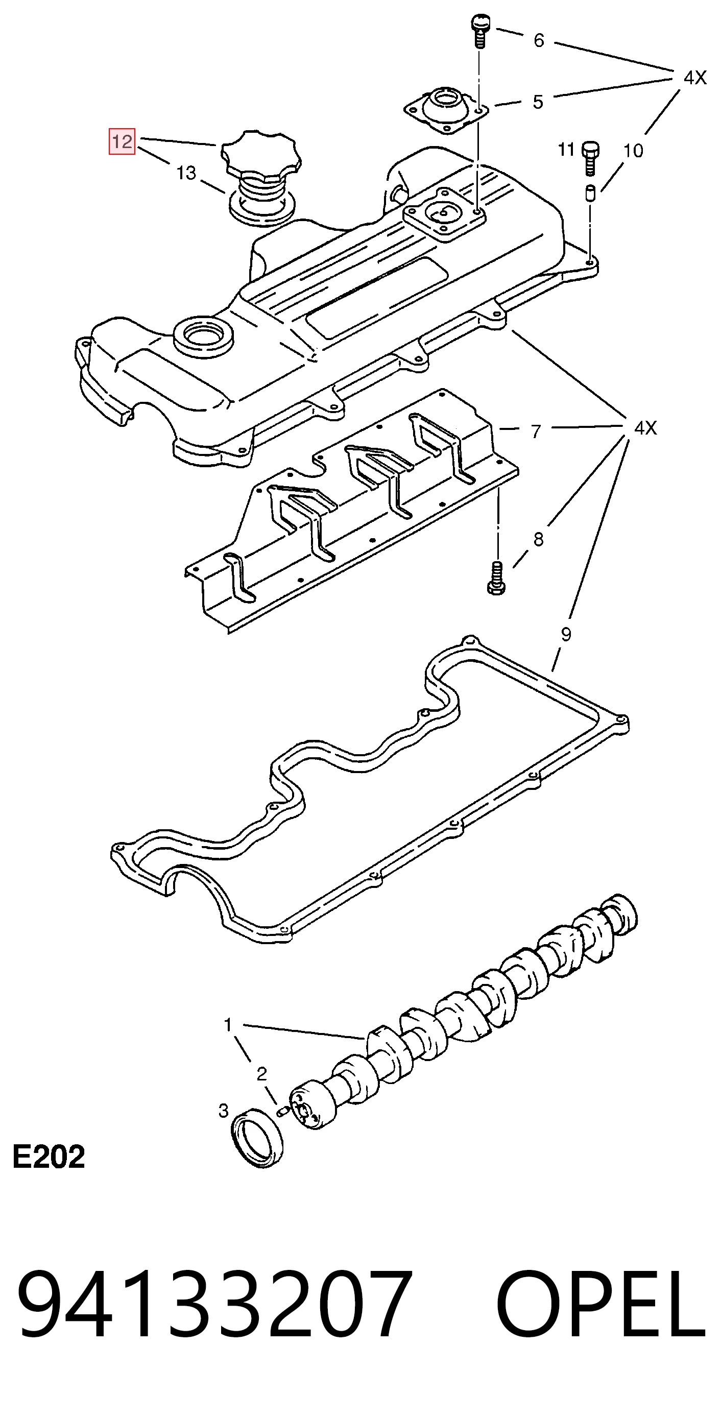 Купить EC753 Ford Крышка маслозаливной горловины