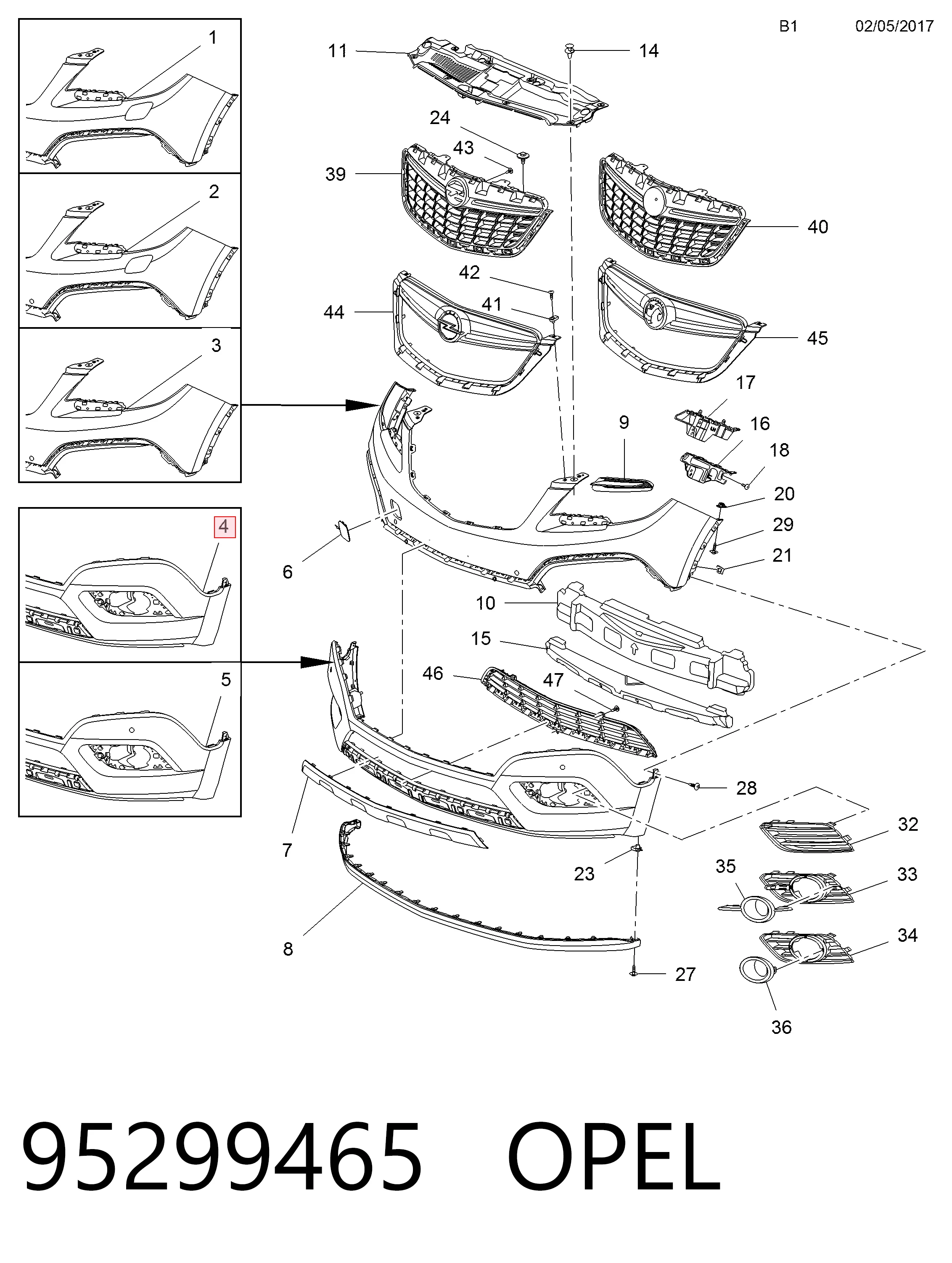 Купить 55L125 Polcar Бампер передний, нижняя часть