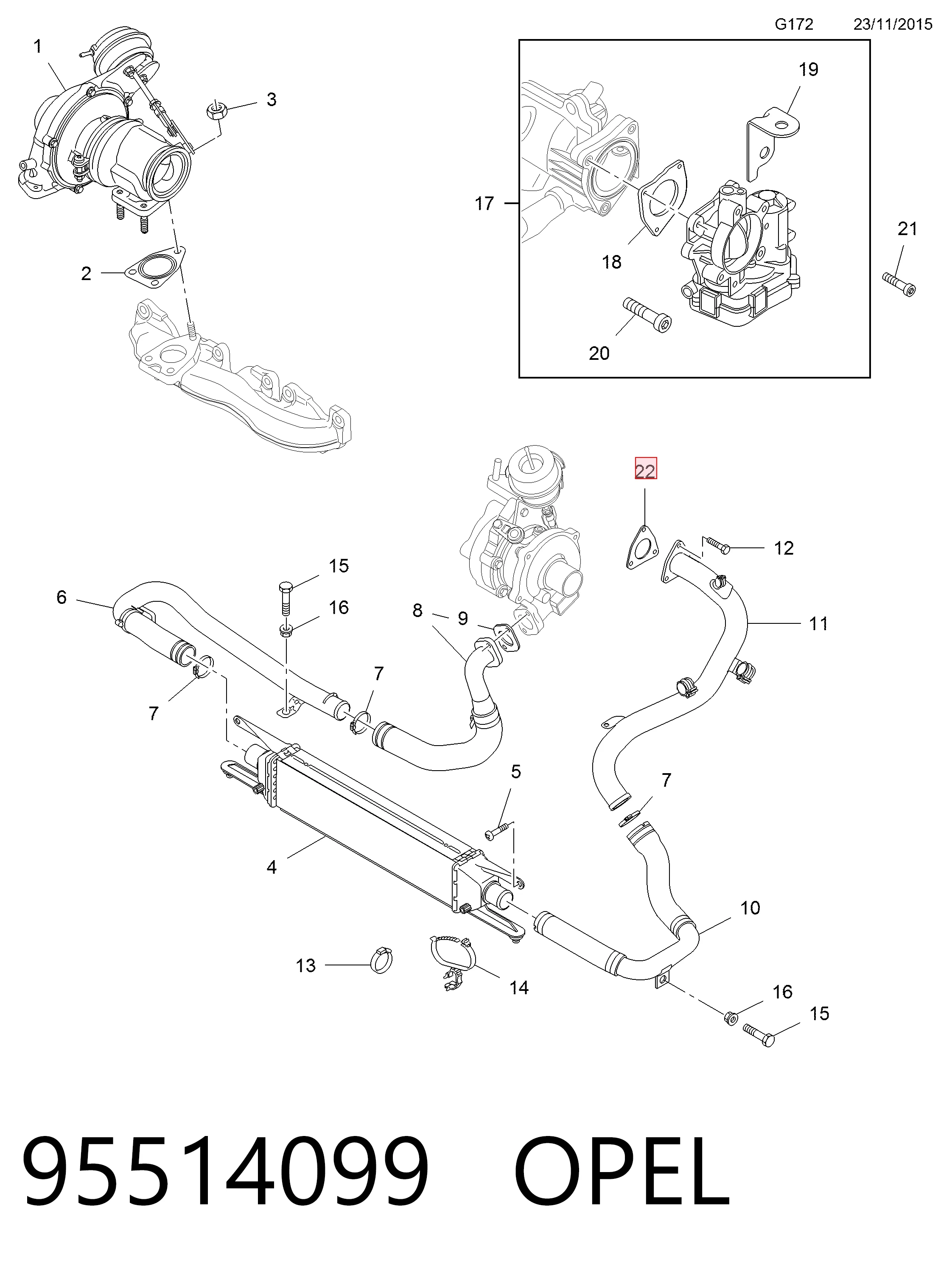 95514099 General Motors Уплотнительное кольцо, универсальное