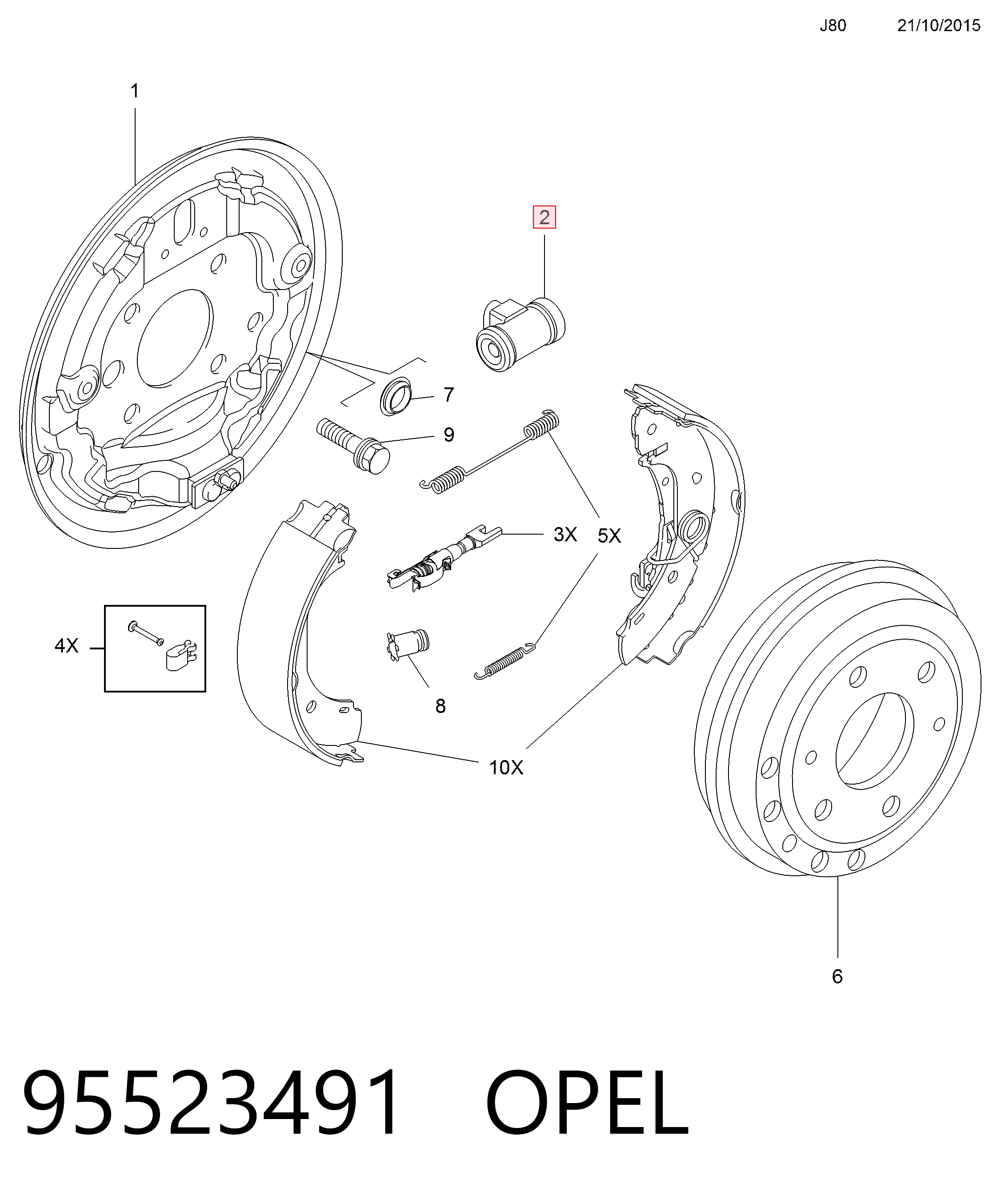 77365348 Fiat/Alfa/Lancia Цилиндр тормозной колесный, задний