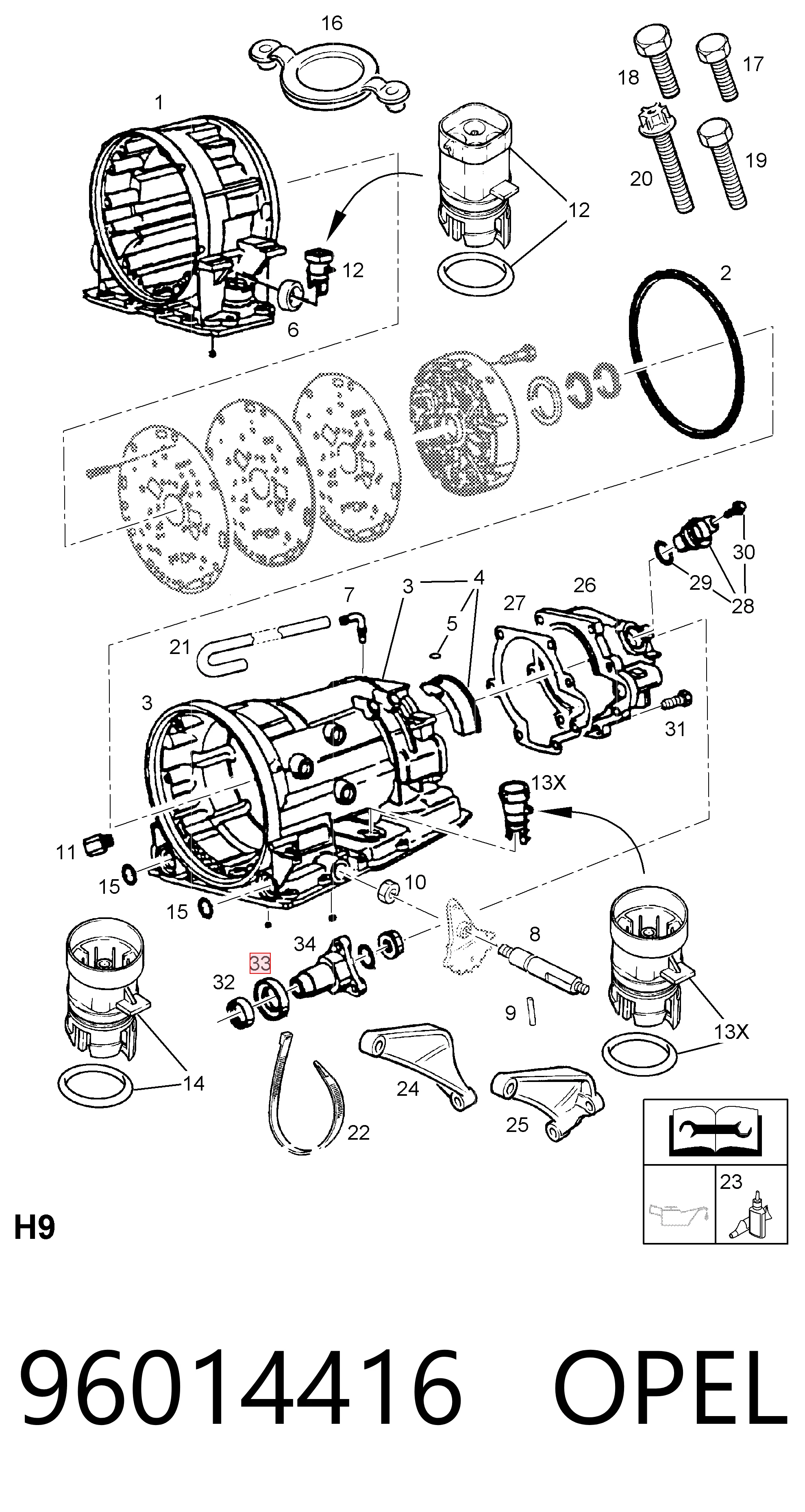 737233 General Motors Сальник АКПП/КПП (выходного/вторичного вала)