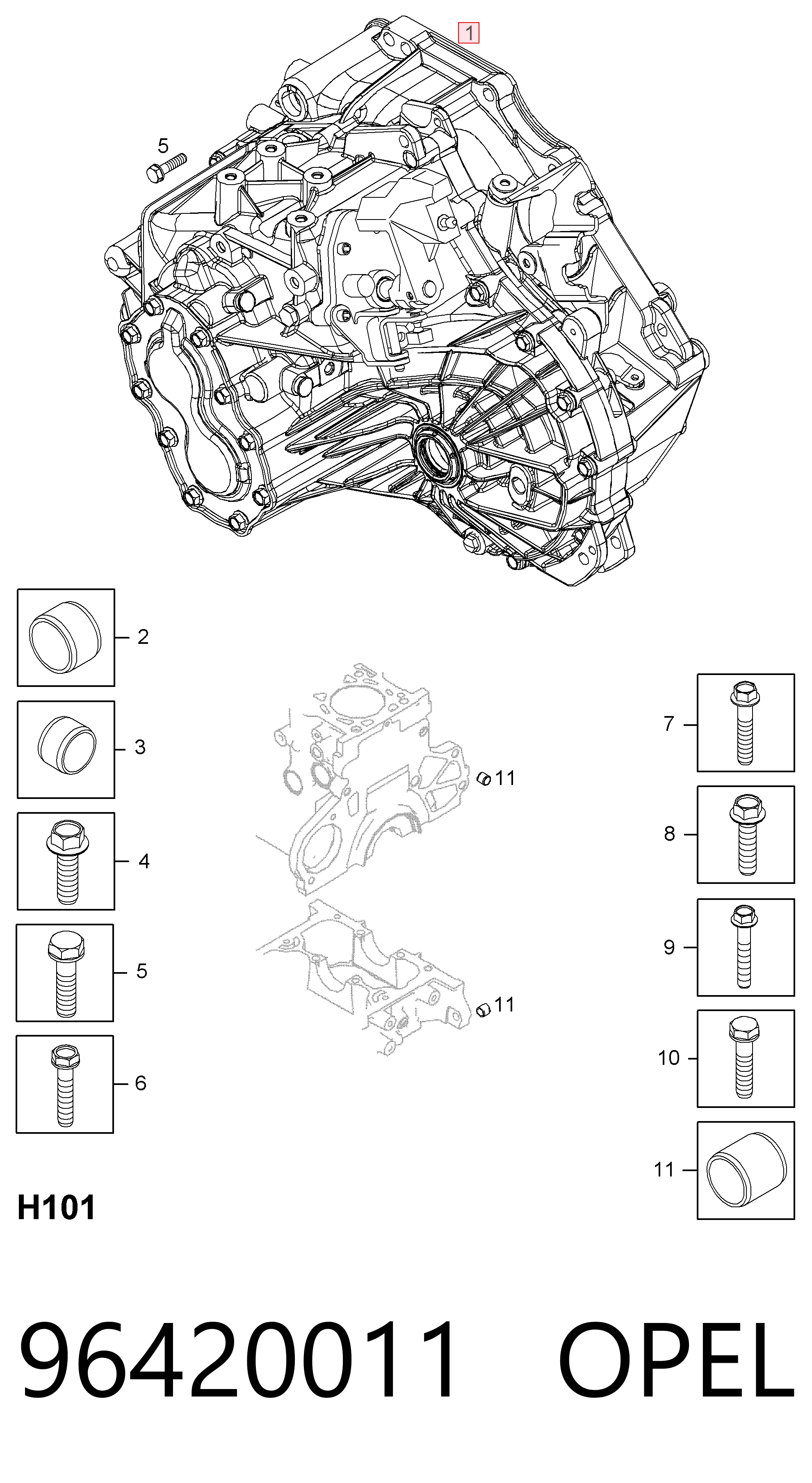 Коробка переключения передач Chevrolet Captiva I внедорожник (C100) (2006 - 2010) цена, от 506.78 USD