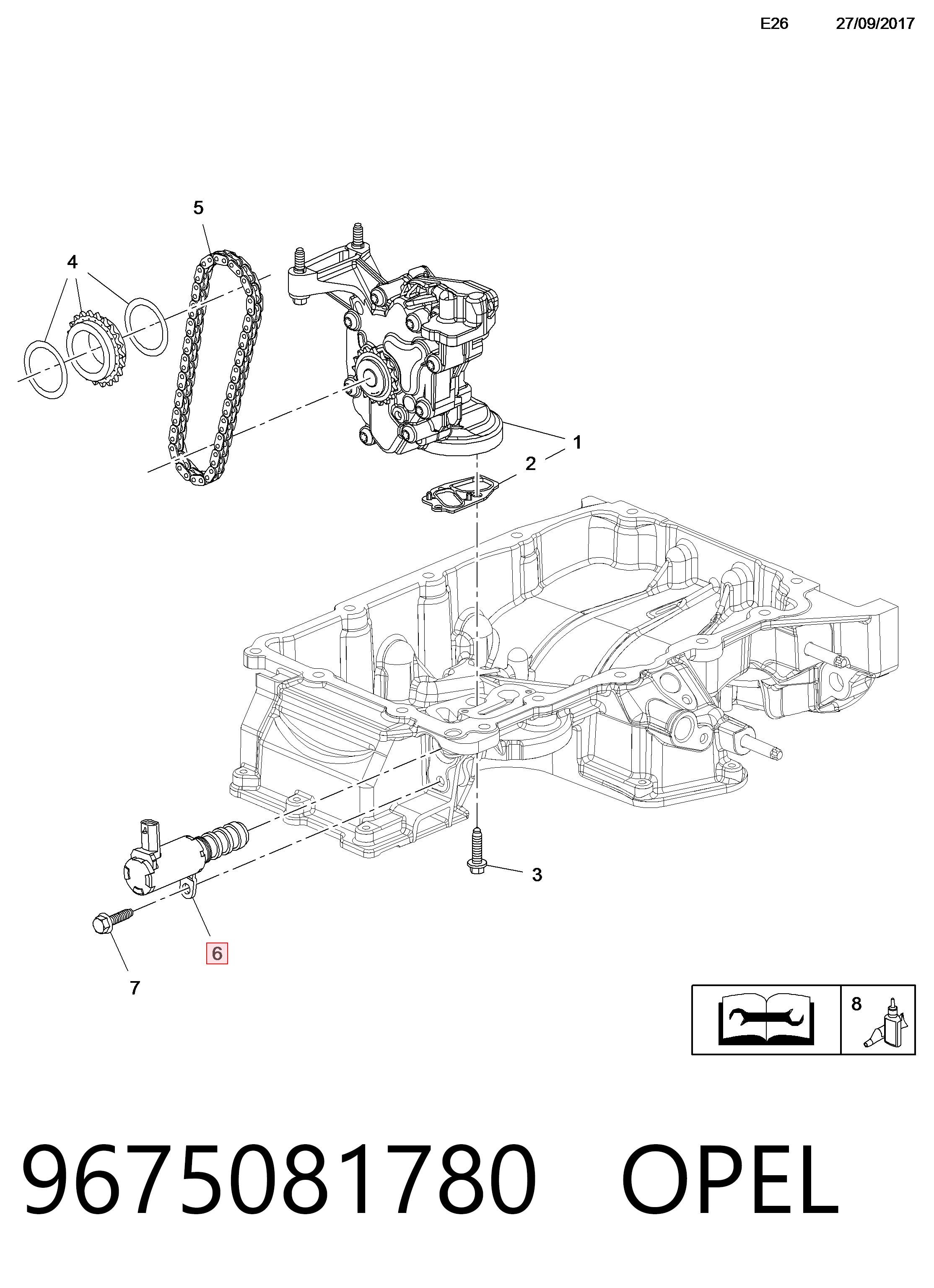 Клапан фазорегулятора 3639832 Peugeot/Citroen