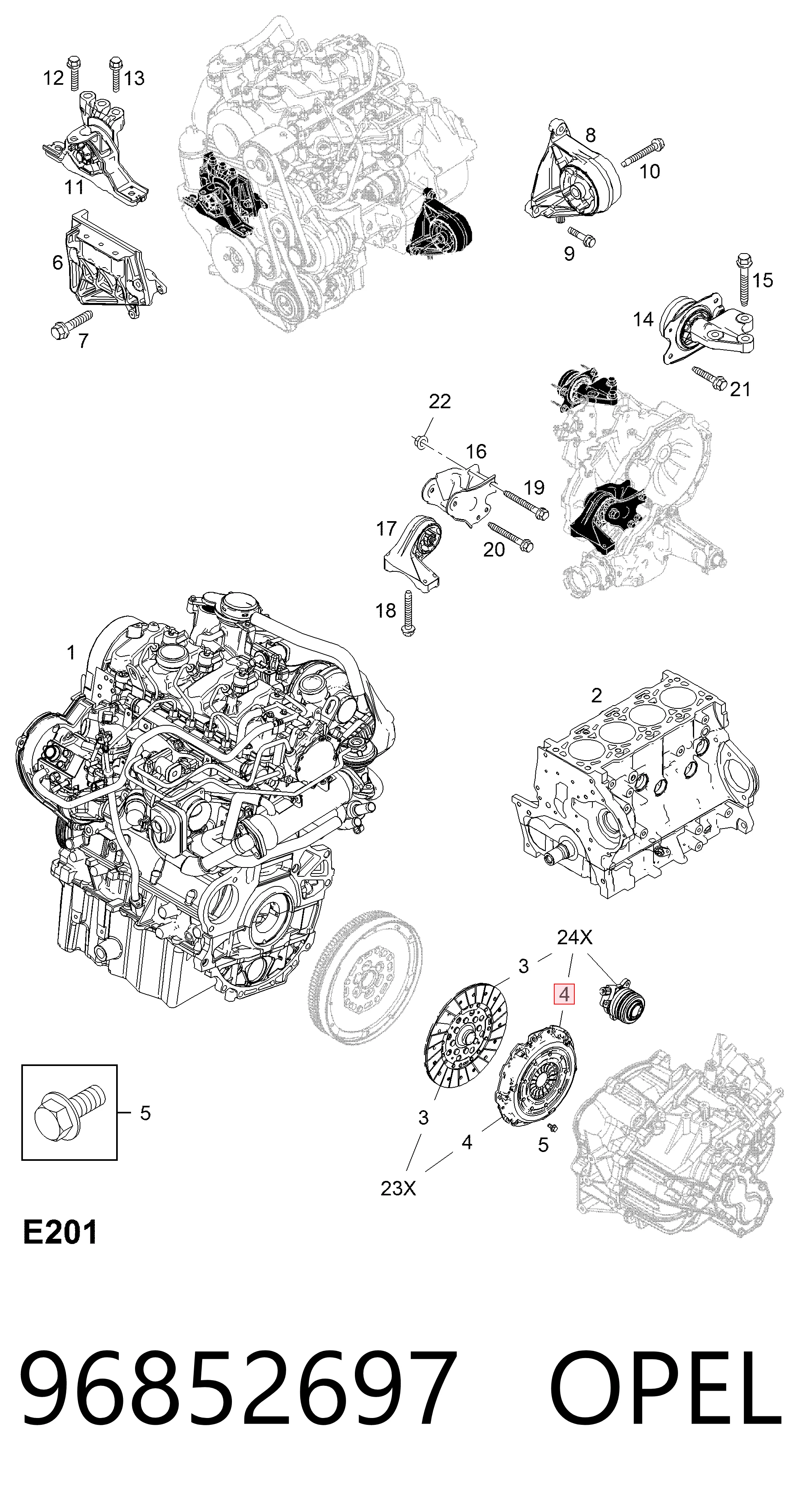 Лепестковая корзина сцепления Chevrolet Captiva I внедорожник (C100) (2006 - 2010) цена, от 64.27 USD