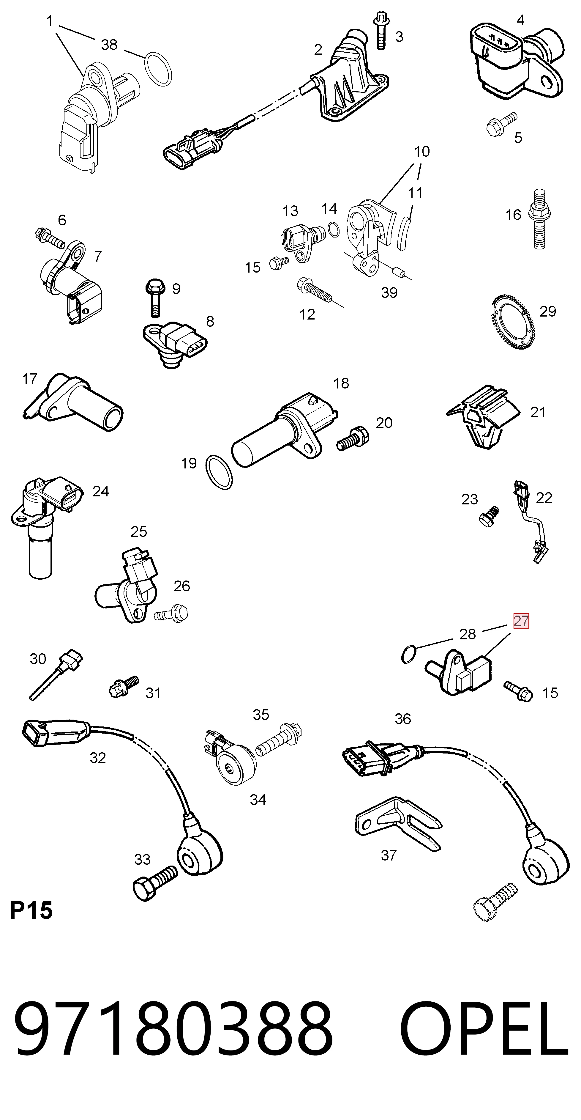 97180388 Opel ДПКВ
