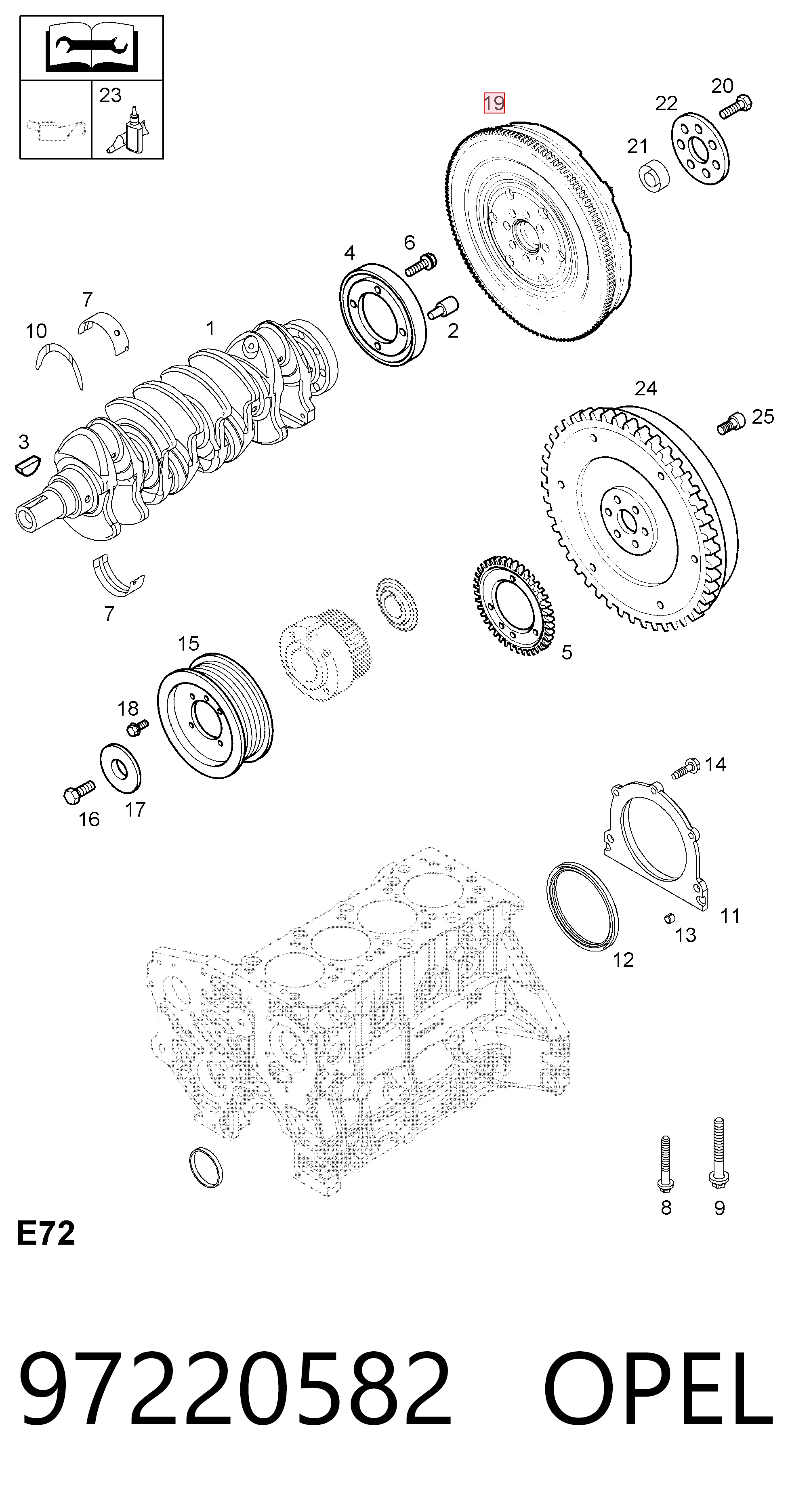 Купить 616008 General Motors Маховик с зубчатым ободом
