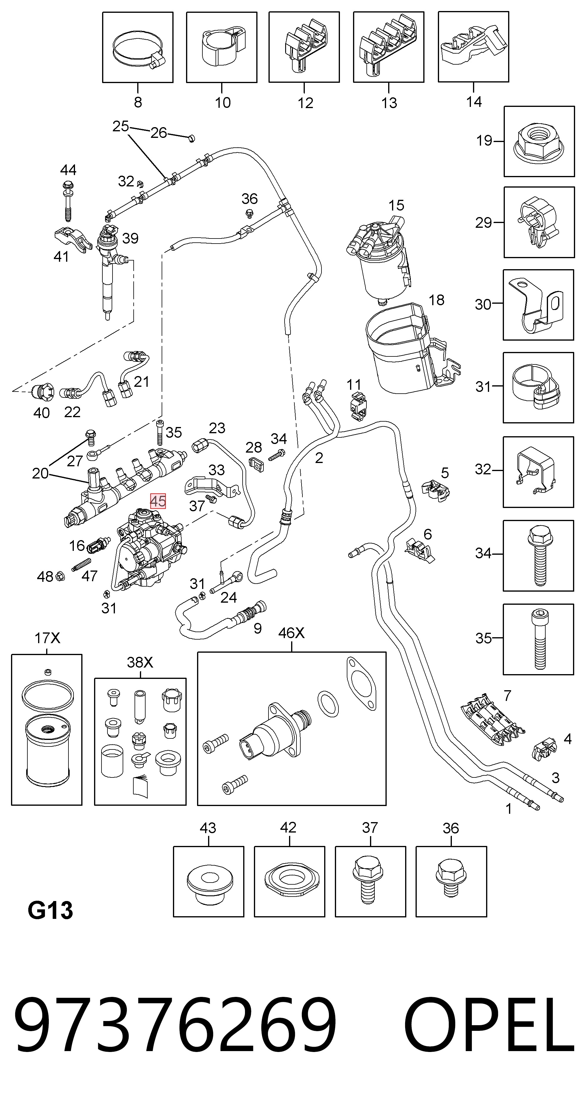 97376269 Opel Насос топливный высокого давления (ТНВД)