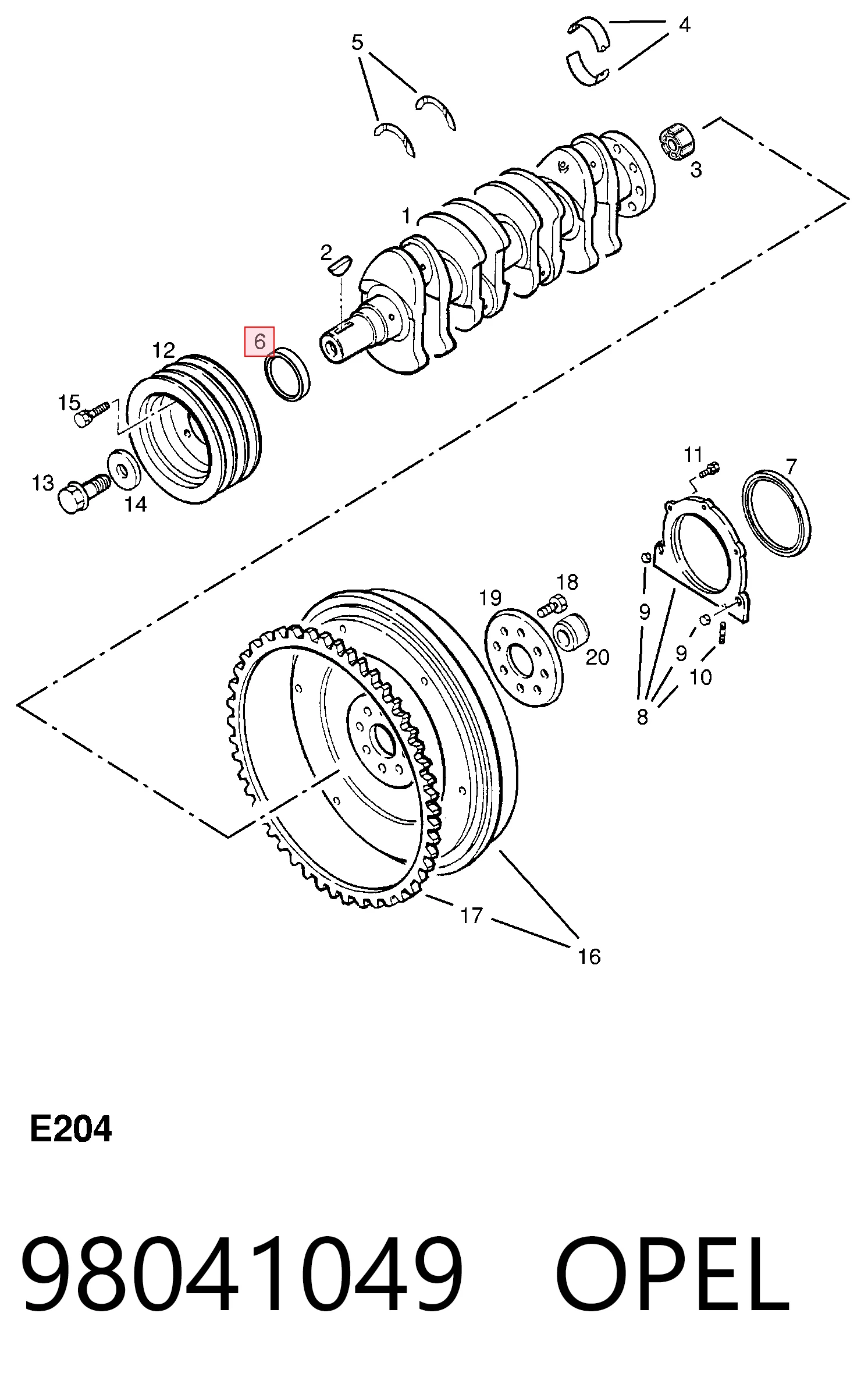 Сальник коленчатого вала Elring 60120 цена, от 2.71 USD