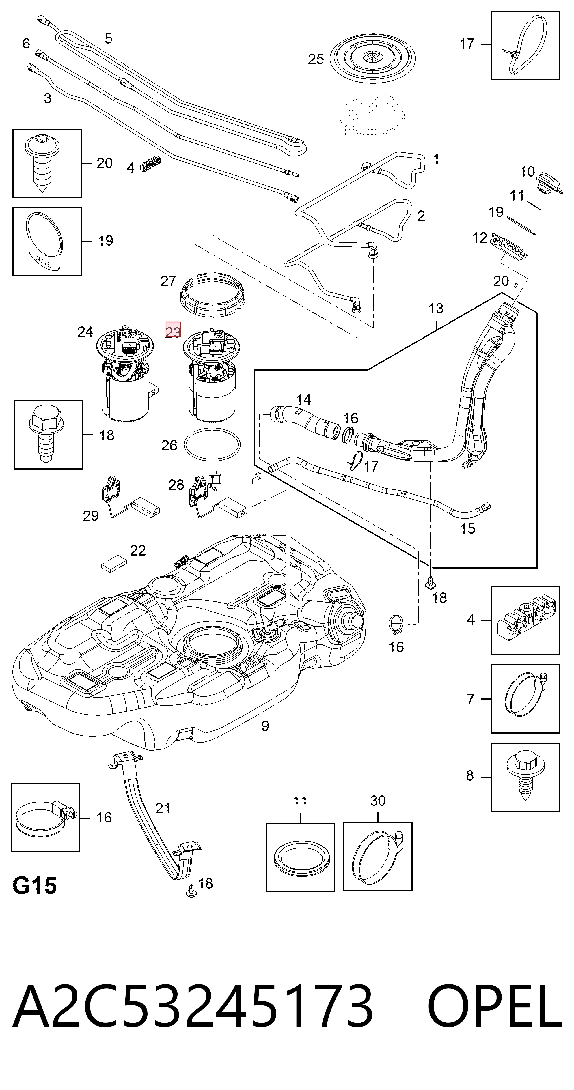 Купить 313011313304 Magneti Marelli Модуль топливного насоса