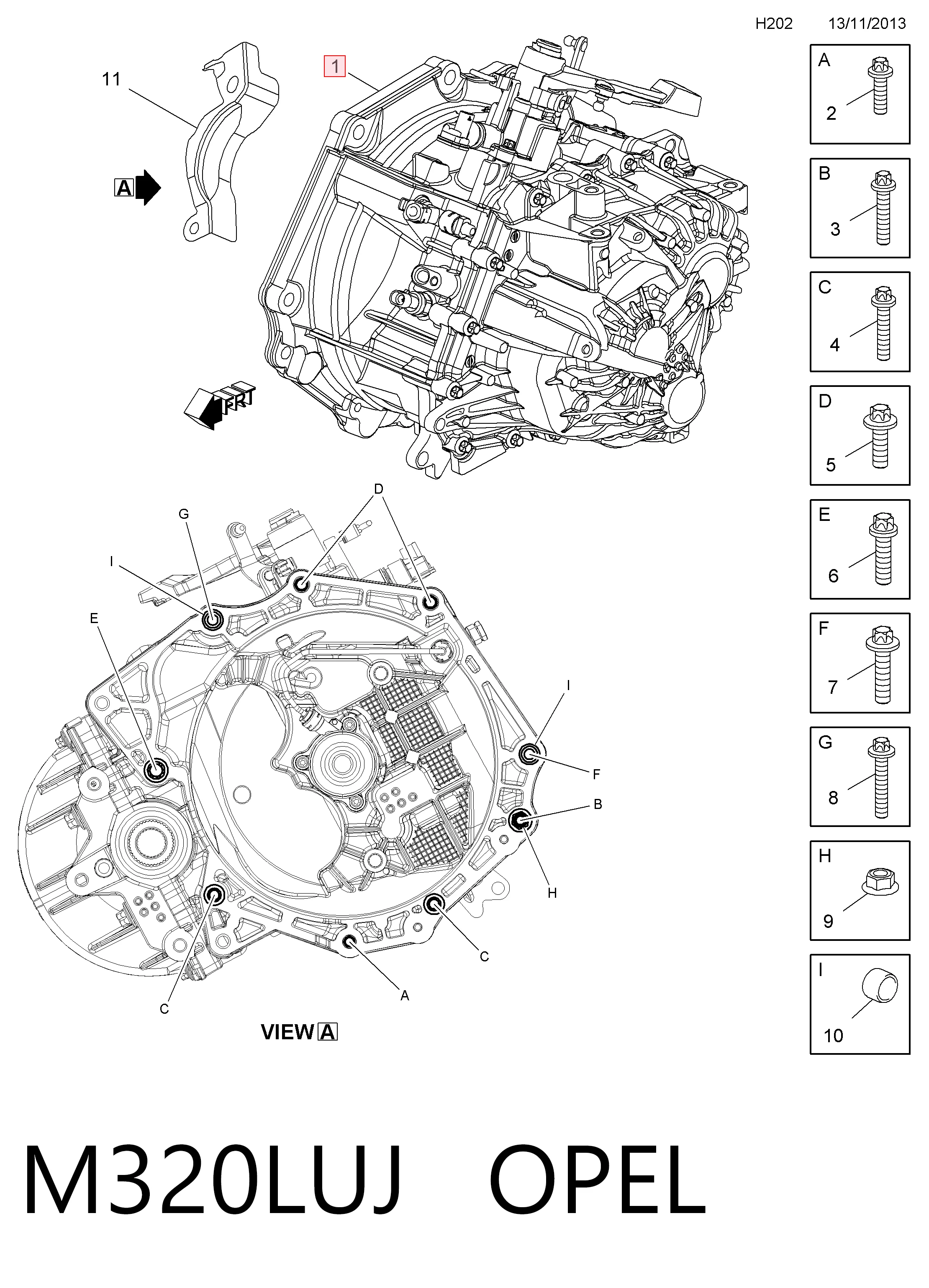 КПП в сборе на Opel Mokka I J13