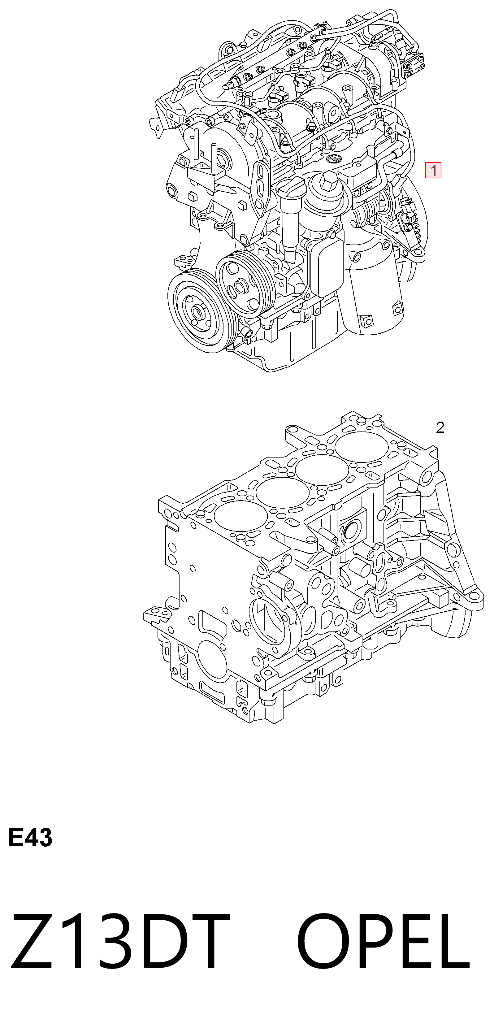 Z13DT Opel Мотор в сборе