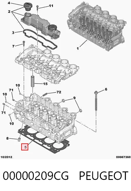 Прокладка головки блока на Mini Cooper  R56