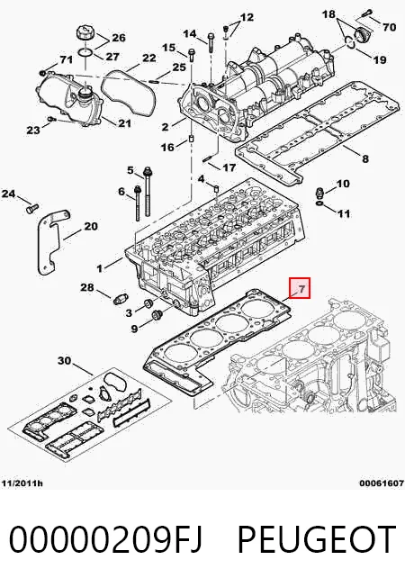504093500 Fiat/Alfa/Lancia Прокладка головки блока