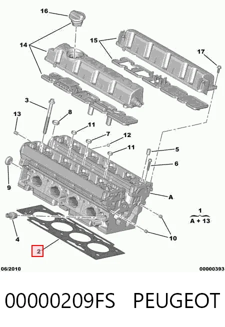Прокладка ГБЦ Citroen C4 PICASSO I минивэн (UD) (2006 - 2013) цена, от 40.09 USD
