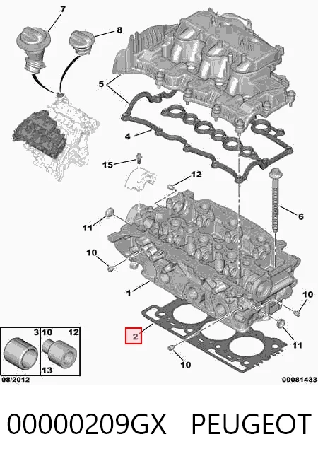 Прокладка ГБЦ Britpart LR013063 цена, от 26.16 USD