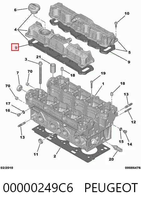 Клапанная прокладка AND 30109094