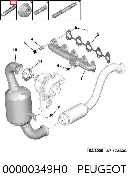 Прокладка коллектора выпуск на Citroen Xsara Picasso N68