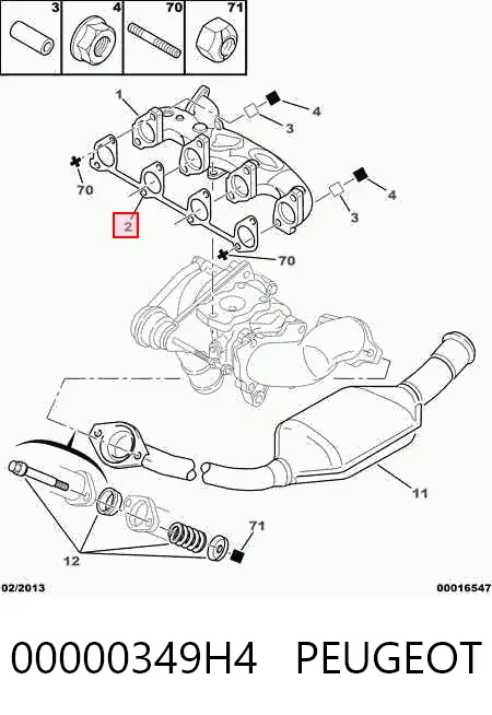 Прокладка коллектора выпускного Fiat Scudo фургон (220L) (1996 - 2006) цена, от 4.04 USD