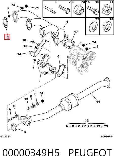Прокладка коллектора 4837141 Iveco