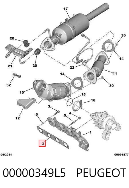 Прокладка коллектора выпускного Ford Transit VI фургон (V347/8) (2006 - 2014) цена, от 9.97 USD