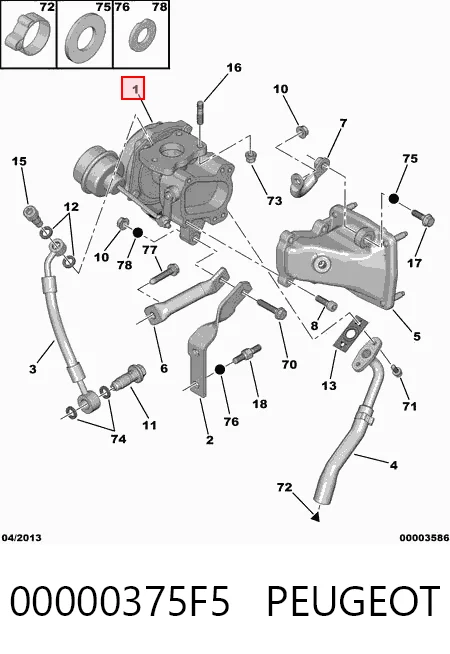 Турбонагнетатель Borg-Warner 53041015096 цена, от 51.81 USD