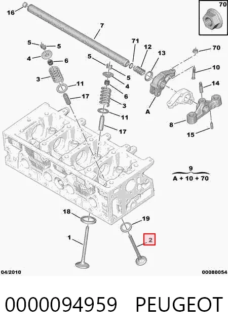 Выпускной клапан двигателя Freccia 4231R цена, от 5.41 USD