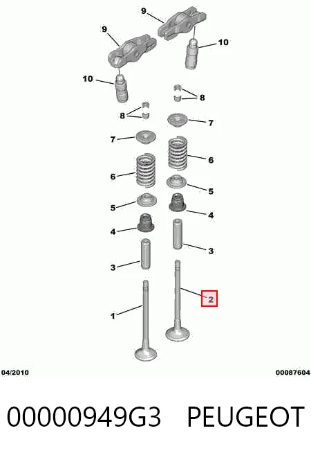 Выпускной клапан двигателя Chrysler 55223836 цена, от 4.95 USD