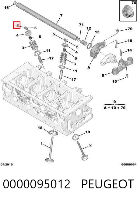 Купить 7700725145 Renault (RVI) Сухарь клапана