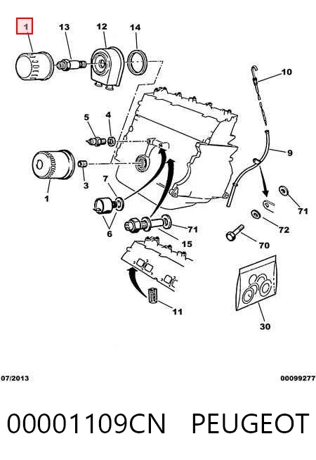 Фильтр масла JCB 02900331