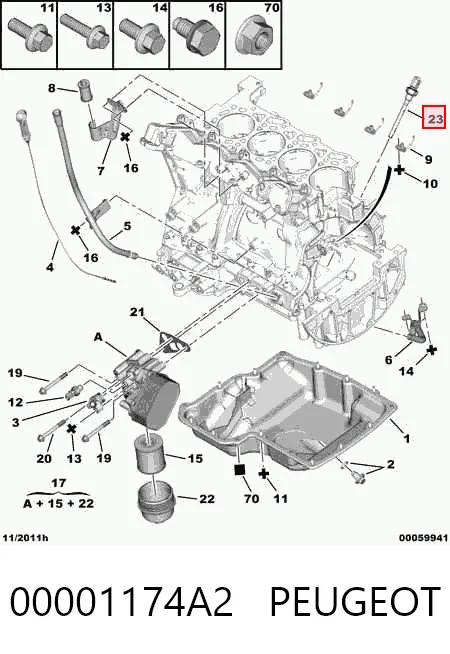  Датчик уровня масла Peugeot Boxer 3