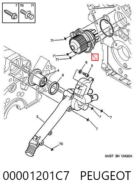 Помпа охлаждения Renault Laguna I хэтчбек (B56, 556) (1993 - 2002) цена, от 49.07 USD
