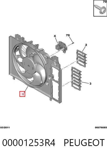 Купить D8C010TT Thermotec Диффузор вентилятора в сборе с мотором и крыльчаткой