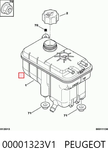  Расширительный бачок Ситроен С5 I