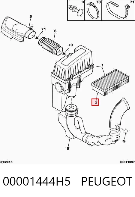 Воздушный фильтр RF1418FWB Goodrem
