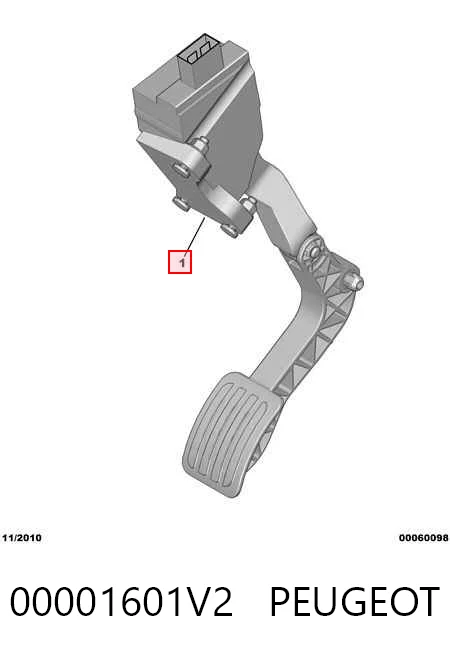  Педаль газа Citroen Jumpy 2
