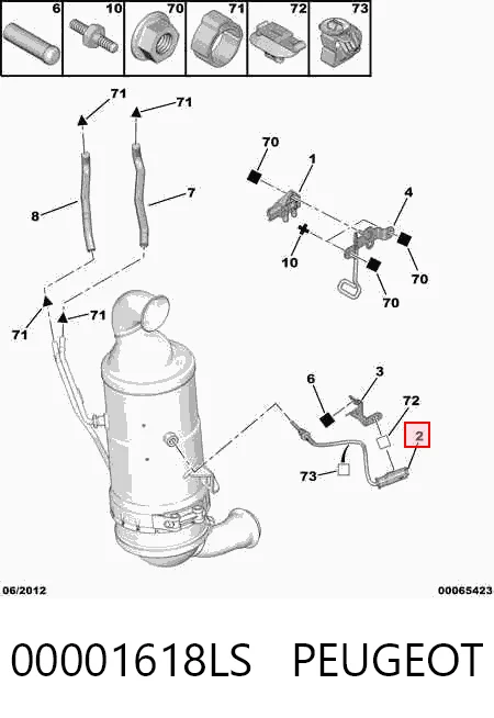 Датчик температуры отработавших газов (ОГ), сажевого фильтра AND 41133036 цена, от 87.05 USD