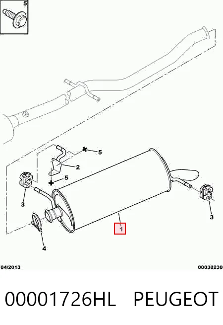 Выхлоп задний Bosal BS135541 цена, от 65.64 USD