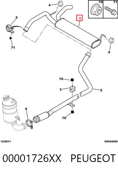 Глушитель задний FP2044G32 Polmostrow