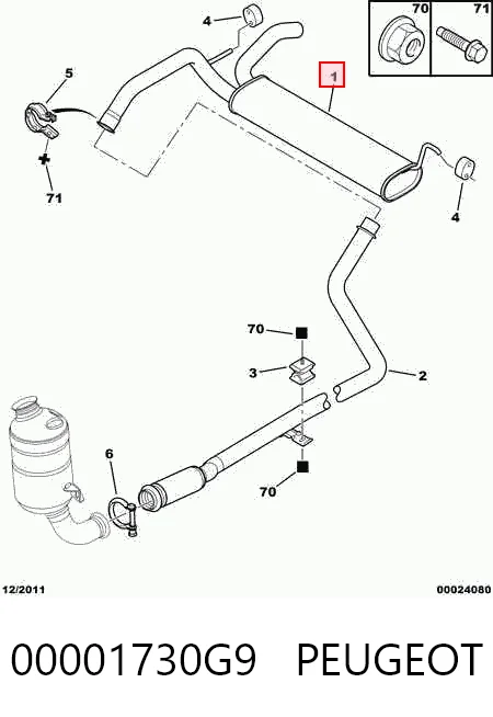 Глушитель  Polmostrow FP2044G32