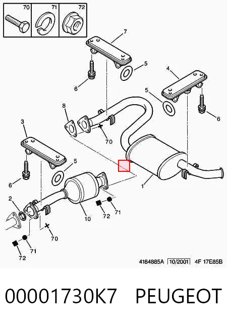 Глушитель задний BS280273 Bosal