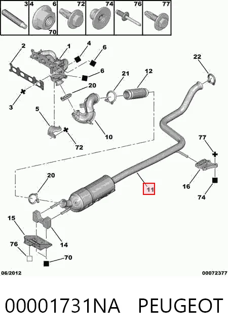 00001731NA Peugeot/Citroen
