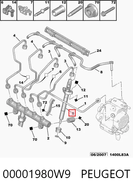 Топливные форсунки R03801D Delphi