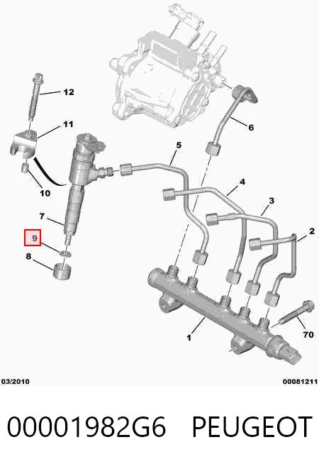 Уплотнитель форсунок Citroen C4 Cactus внедорожник (2014 - 2026) цена, от 0.99 USD
