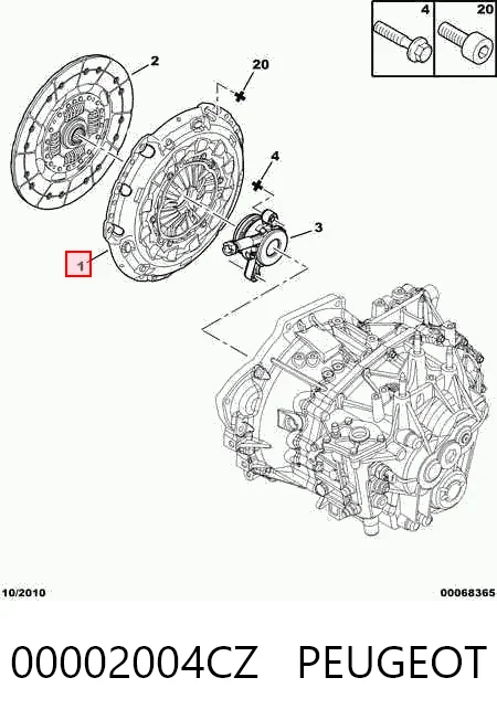 Нажимной диск сцепления на Mitsubishi Outlander II XL CWW